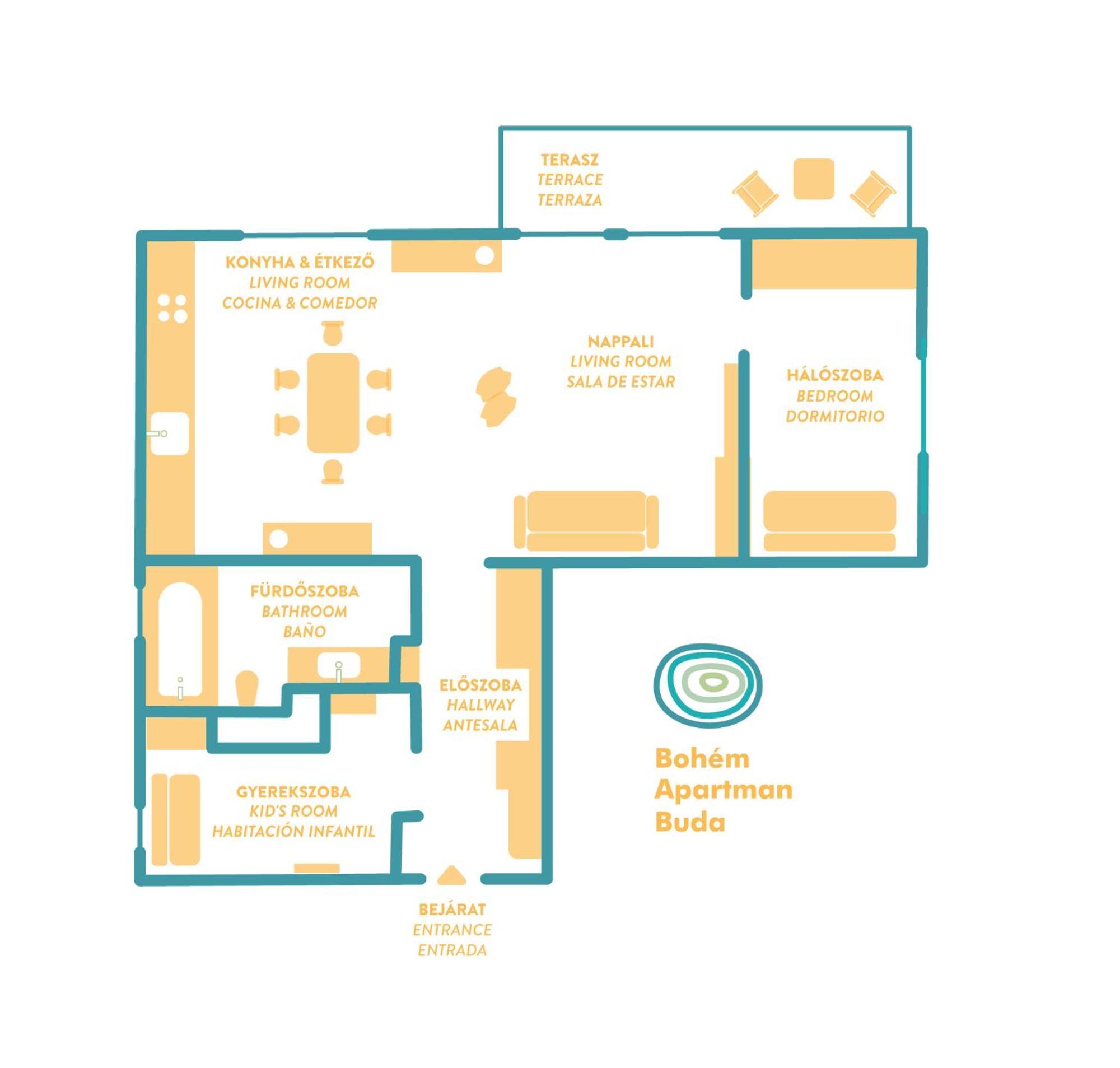 Bohem Apartman Buda 부다페스트 외부 사진
